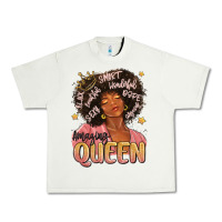 Pistachio black queen Urban Heavy Tee - MaliasSmallBusiness
