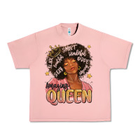 Salmon black queen Urban Heavy Tee - MaliasSmallBusiness