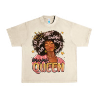 Sandshell black queen Urban Heavy Tee - MaliasSmallBusiness