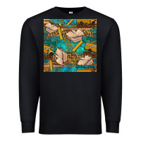 Black student delivery specialist seamless pattern Premium Sweatshirt - BundleAndBundleShop