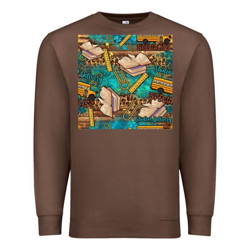 Student Delivery Specialist Seamless Pattern Premium Sweatshirt by BundleAndBundleShop | Teevron