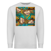 Dove Grey student delivery specialist seamless pattern Premium Sweatshirt - BundleAndBundleShop