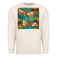 Sandshell student delivery specialist seamless pattern Premium Sweatshirt - BundleAndBundleShop