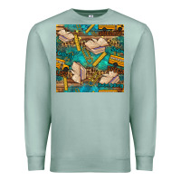 Seafoam student delivery specialist seamless pattern Premium Sweatshirt - BundleAndBundleShop