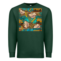 Sports Green student delivery specialist seamless pattern Premium Sweatshirt - BundleAndBundleShop