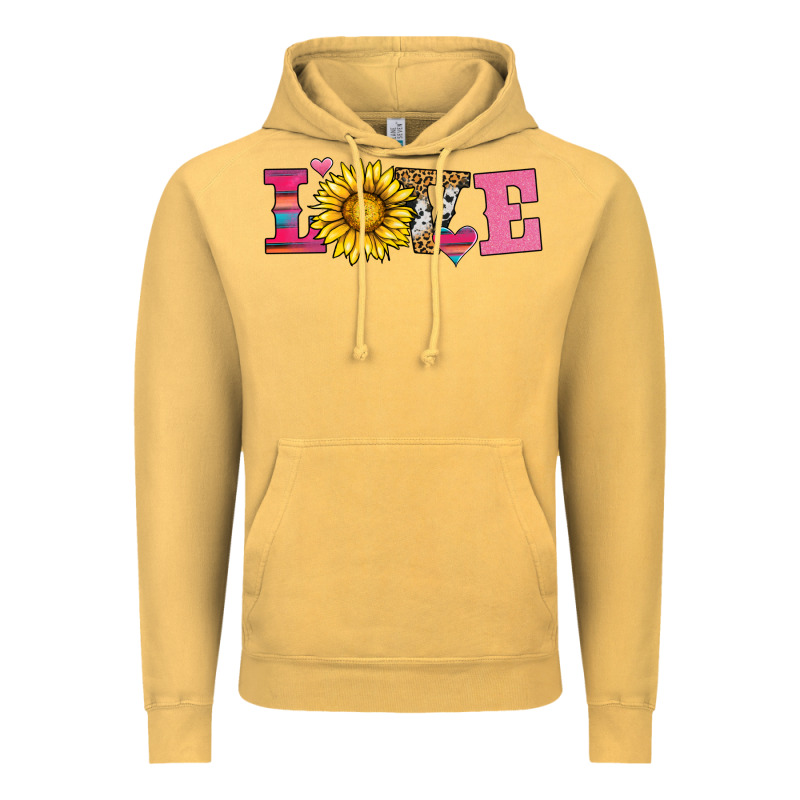 Love Sunflower Valentines Day Vintage Hoodie by AdoDesignShop | Teevron