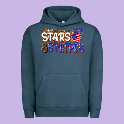 Stars And Stripes Urban Hoodie Designed By Nancycooperartshop