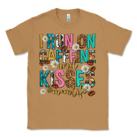 Toasted Coconut i run on caffeine and kisses mothers day Classic Tee - texasbilliewilder