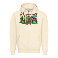 Sandshell living on lake time Zipper Hoodie - Zillion Design Studio