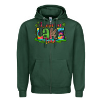Sports Green living on lake time Zipper Hoodie - Zillion Design Studio
