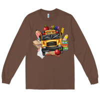 Chestnut school bus driver front Long Sleeve Tee - texasbilliewilder