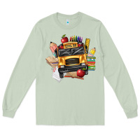 Matcha school bus driver front Long Sleeve Tee - texasbilliewilder