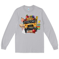 Moon Dust school bus driver front Long Sleeve Tee - texasbilliewilder
