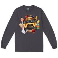 Smoke school bus driver front Long Sleeve Tee - texasbilliewilder