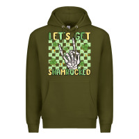 Army Green let's get shamrocked Premium Hoodie - MaliasSmallBusiness