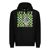 Black let's get shamrocked Premium Hoodie - MaliasSmallBusiness