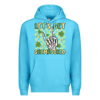 Ocean Blue let's get shamrocked Premium Hoodie - MaliasSmallBusiness