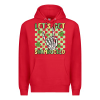 Red let's get shamrocked Premium Hoodie - MaliasSmallBusiness