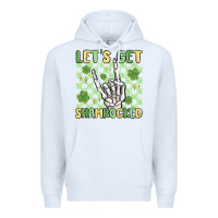 White let's get shamrocked Premium Hoodie - MaliasSmallBusiness