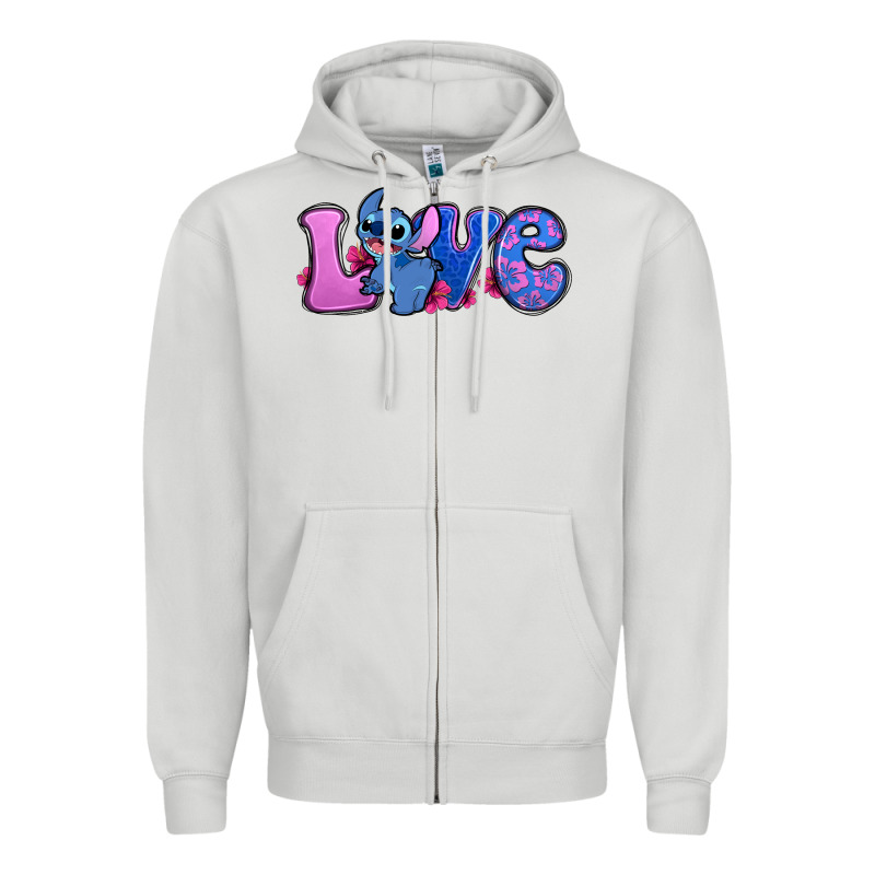 Love Stitch Zipper Hoodie by Zillion Design Studio | Teevron