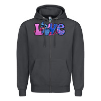 Smoke love stitch Zipper Hoodie - Zillion Design Studio