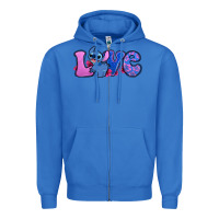True Royal love stitch Zipper Hoodie - Zillion Design Studio