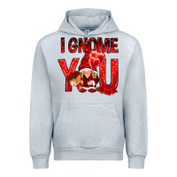 Heather Grey i gnome you with roses Urban Hoodie - NancyCooperArtShop