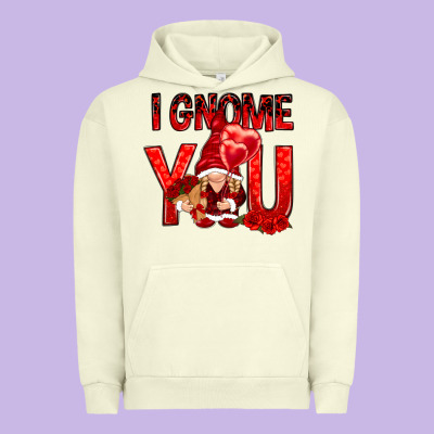 I Gnome You With Roses Urban Hoodie Designed By Nancycooperartshop