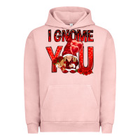 Pigment Salmon i gnome you with roses Urban Hoodie - NancyCooperArtShop