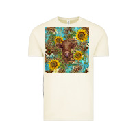 Vintage Arctic western highland cow Vintage Tee - BarkalooDesign