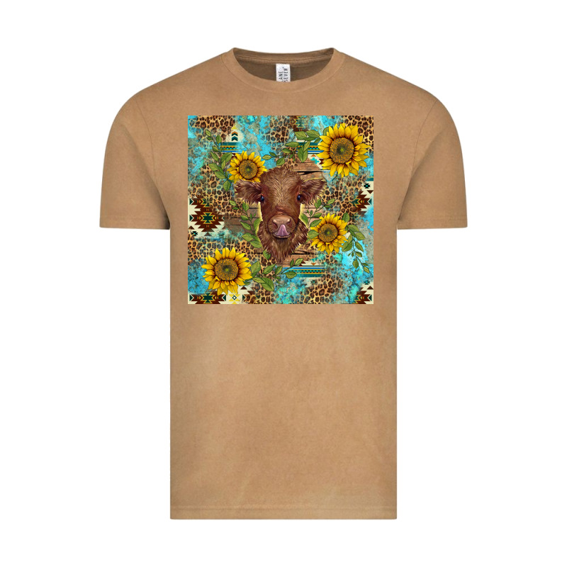 Western Highland Cow Vintage Tee by BarkalooDesign | Teevron