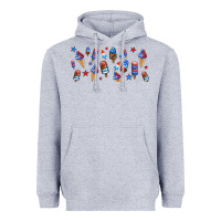 Heather Grey usa ice cream and popsicles Heavyweight Hoodie - AdoDesignShop
