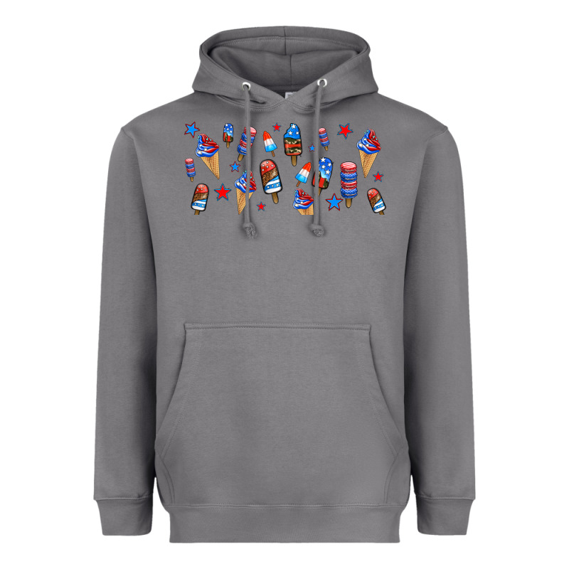 Usa Ice Cream And Popsicles Heavyweight Hoodie by AdoDesignShop | Teevron