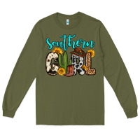 Army Green southern girl Long Sleeve Tee - Zillion Design Studio