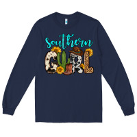 Navy southern girl Long Sleeve Tee - Zillion Design Studio