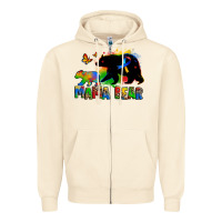 Sandshell mama bear autism Zipper Hoodie - Zillion Design Studio