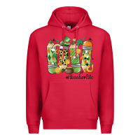 Cardinal retro patricks day teacher life Premium Hoodie - MaliasSmallBusiness