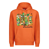 Carrot retro patricks day teacher life Premium Hoodie - MaliasSmallBusiness