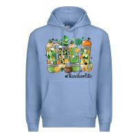 Colony Blue retro patricks day teacher life Premium Hoodie - MaliasSmallBusiness