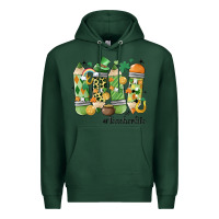 Sports Green retro patricks day teacher life Premium Hoodie - MaliasSmallBusiness