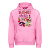 Fuchsia Pink v is for vodka Urban Hoodie - NancyCooperArtShop