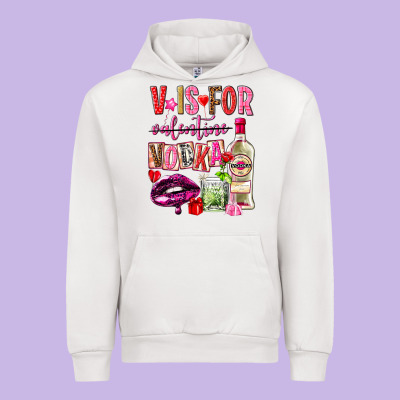 V Is For Vodka Urban Hoodie Designed By Nancycooperartshop