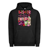 Pigment Black v is for vodka Urban Hoodie - NancyCooperArtShop