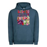 Pigment Midnight Navy v is for vodka Urban Hoodie - NancyCooperArtShop