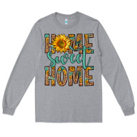 Heather Grey home sweet home Long Sleeve Tee - Zillion Design Studio