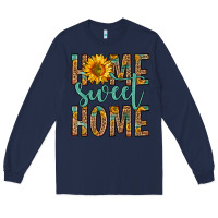 Navy home sweet home Long Sleeve Tee - Zillion Design Studio