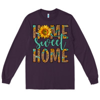 Plum home sweet home Long Sleeve Tee - Zillion Design Studio
