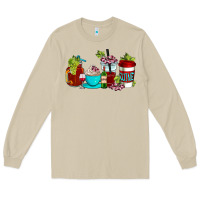 Mushroom wine coffee cups Long Sleeve Tee - AdoDesignShop