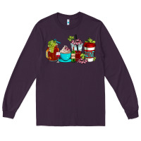 Plum wine coffee cups Long Sleeve Tee - AdoDesignShop