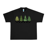 Black christmas checkered trees Urban Heavy Tee - MaliasSmallBusiness